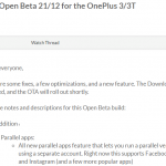 OnePlus 3 OnePlus 3T OxygenOS Open Beta 21 12