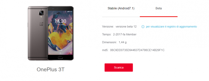 OnePlus 3T HydrogenOS beta 12