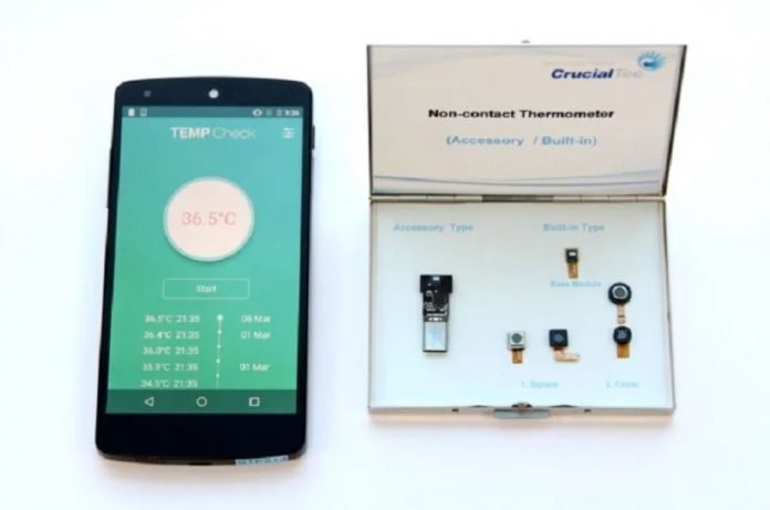 smartphone modulo termometro