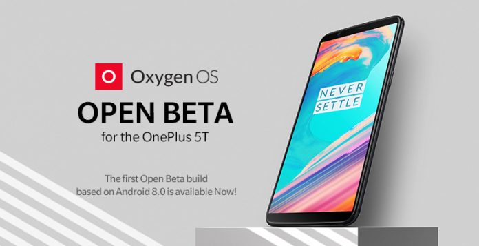 oneplus 5T android 8.0 oreo open beta 1 oxygenos banner