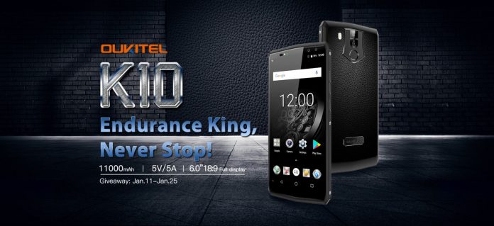 oukitel k10 scheda tecnica banner