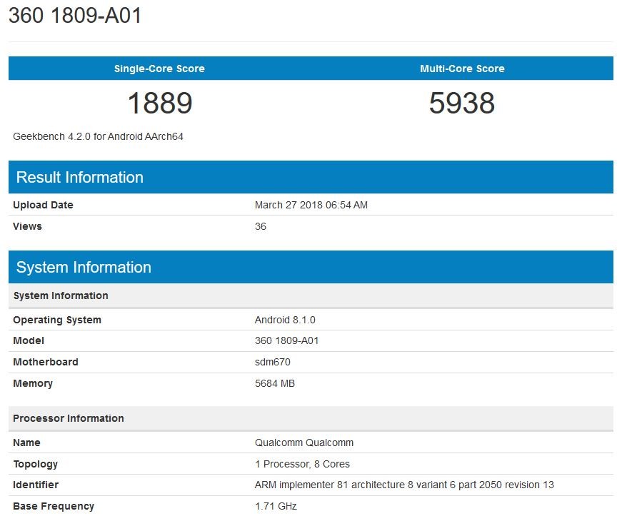 360 mobile geekbench