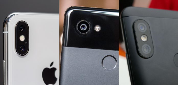 apple iphone x google pixel 2 xiaomi redmi note 5 pro