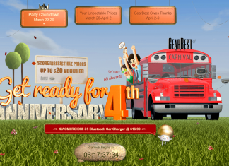 gearbest 4° anniversario