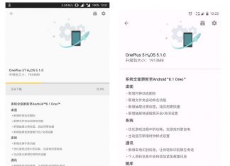 oneplus 5 e 5t cinesi Hydrogen OS Android Oreo 8.1