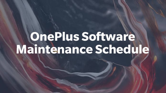 oneplus maintenance schedule