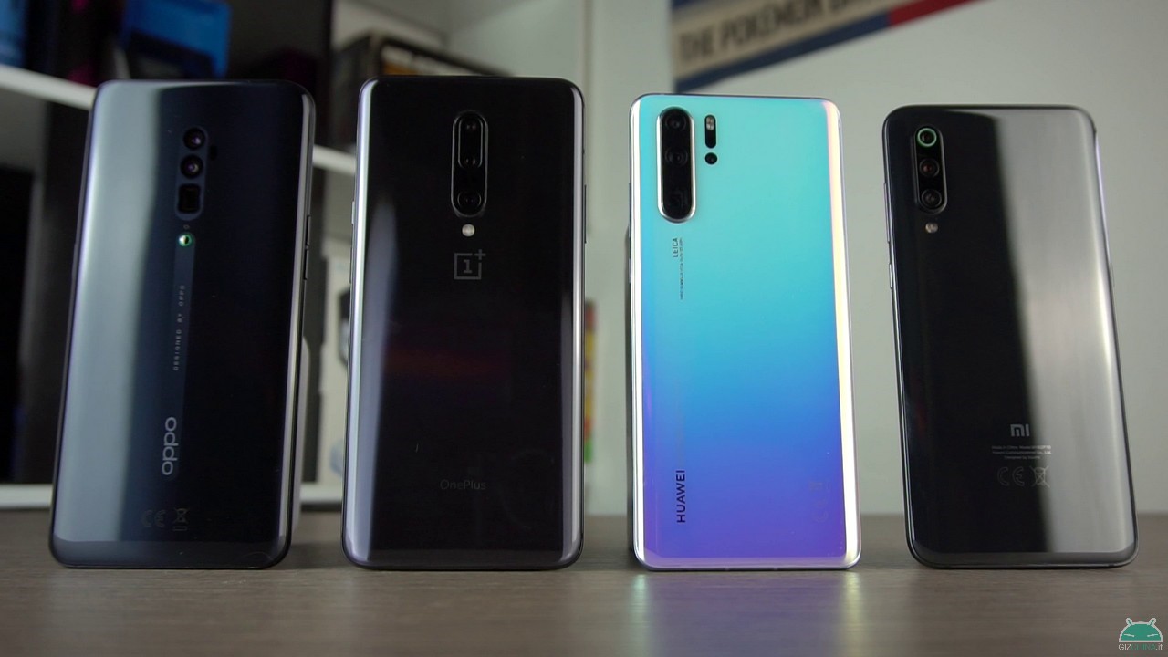 confronto huawei p30 pro vs oneplus 7 pro vs xiaomi mi 9 vs oppo reno 10x zoom