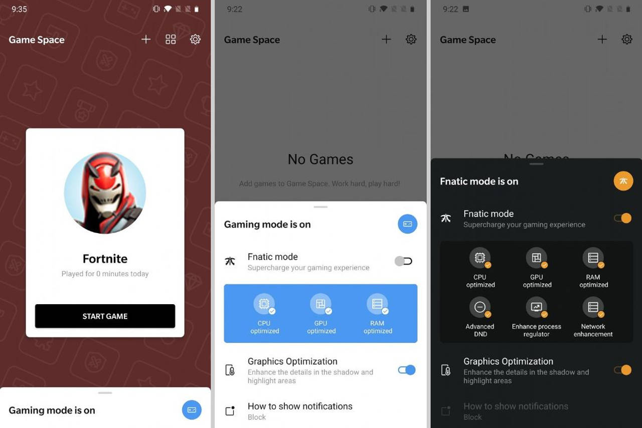 OnePlus Game Space: new Gaming mode for OxygenOS 10