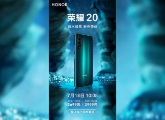 honor 20 phantom blue