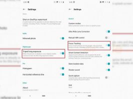 OnePlus Camera 3.8.1 focus tracking