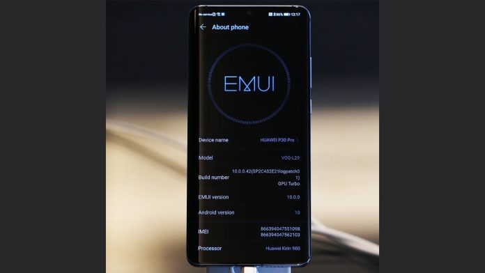 huawei p30 pro emui 10 android q