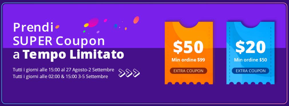 xiaomi sconti coupon gearbest settembre 2019