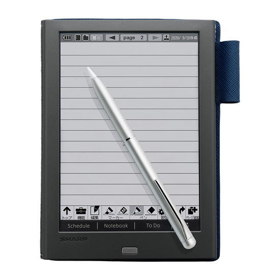 Sharp WG-PN1 notepad e-ink