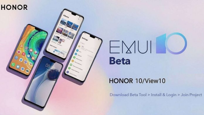 honor 10 honor view 10 emui 10 beta
