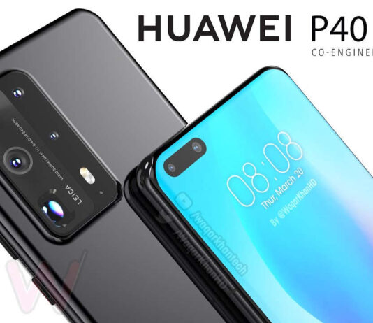 huawei p40 pro video render