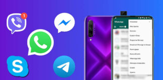 whatsapp facebook messenger telegram huawei honor