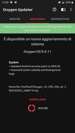oneplus 5 oneplus 5t oxygenos 9.0.11 aggiornamento