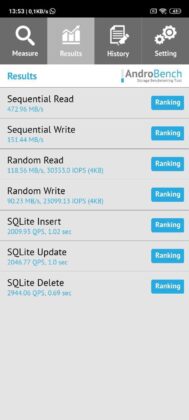 benchmark Redmi Note 9S