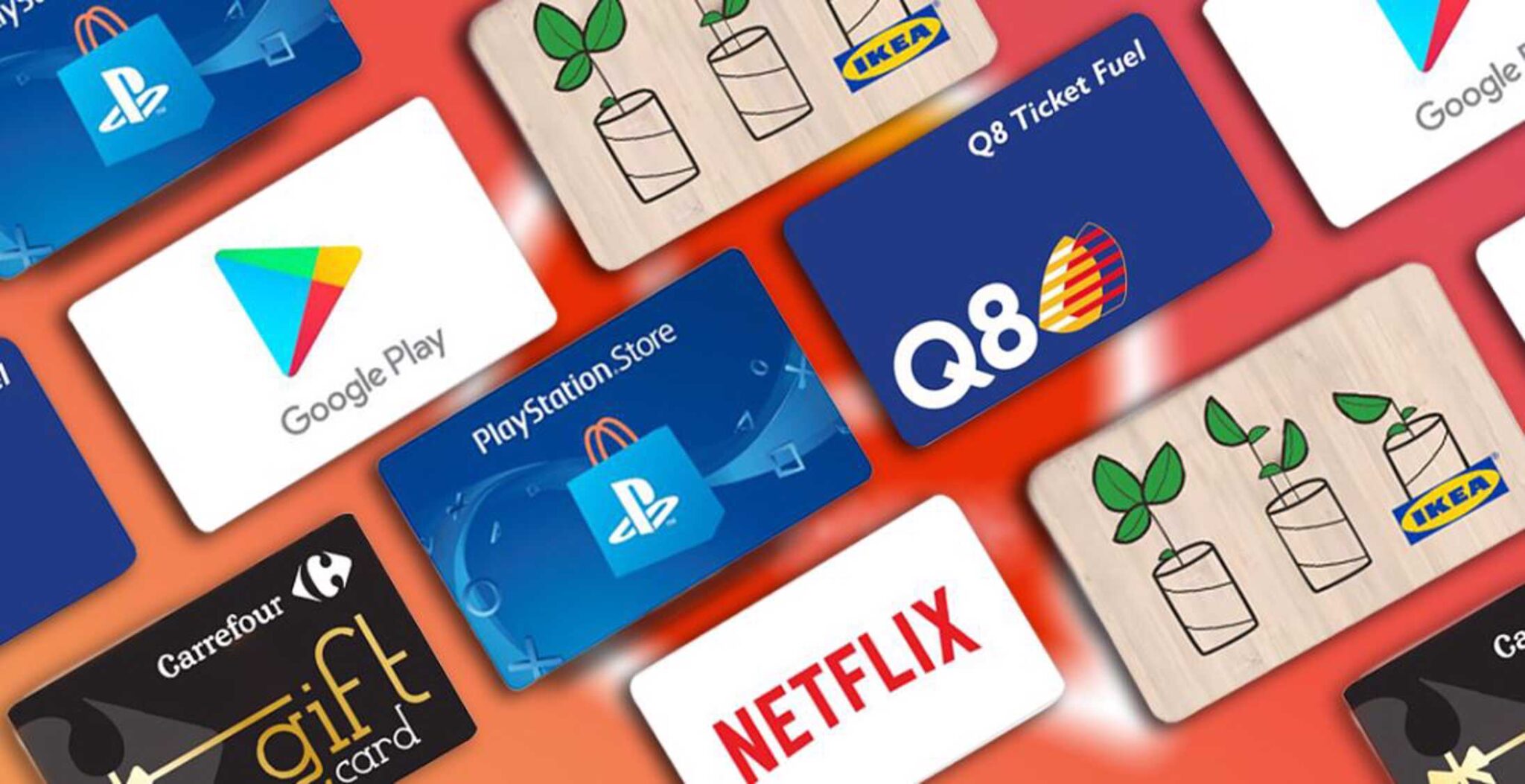How to buy Netflix, IKEA and Carrefour Gift Cards on