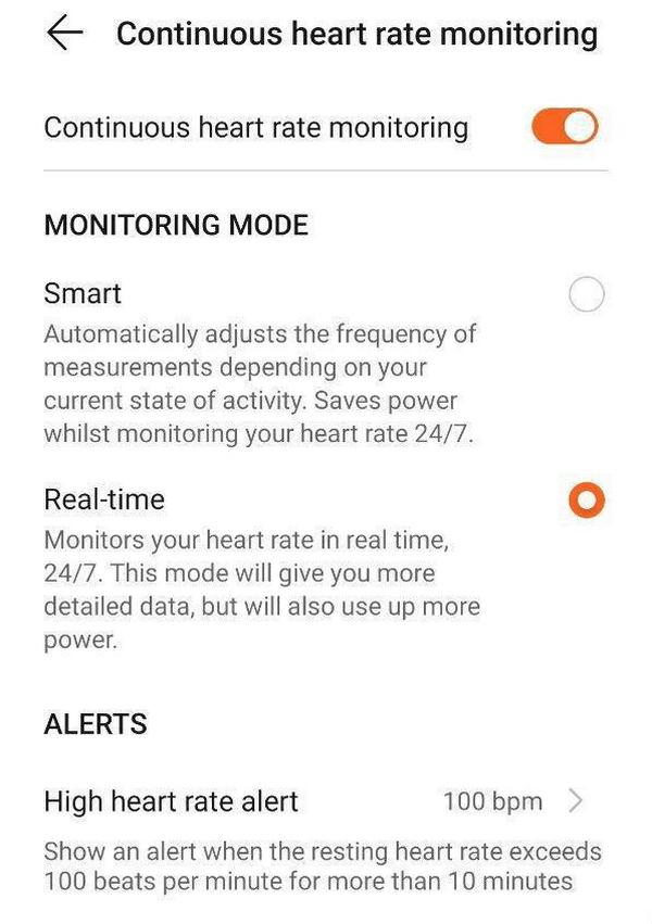 honor band 5 come attivare trueseen 3.0 monitoraggio frequenza battito cardiaco 3