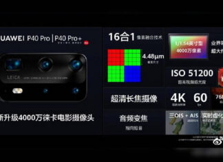 huawei yu chengdong fotocamera sensore 100 mp cmos