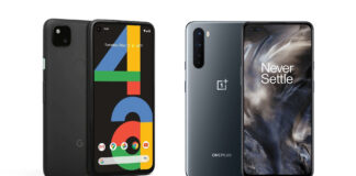 google pixel 4a oneplus nord