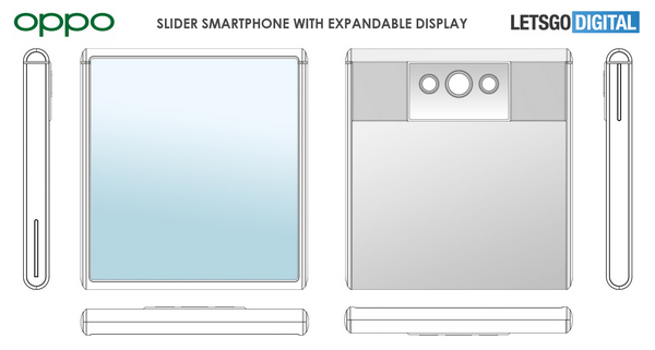 oppo brevetto smartphone slider display espandibile estraibile