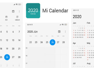 xiaomi miui 12 calendario