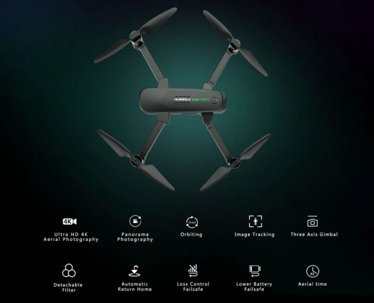 codice sconto hubsan zino pro+ offerta drone 4k