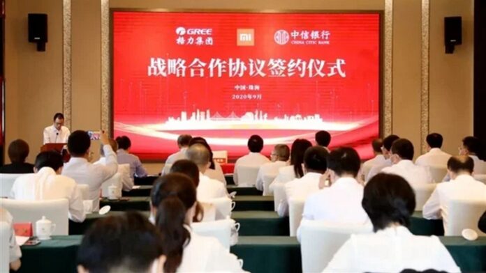 xiaomi gree electronics accordo condizionatori aria climatizzazione