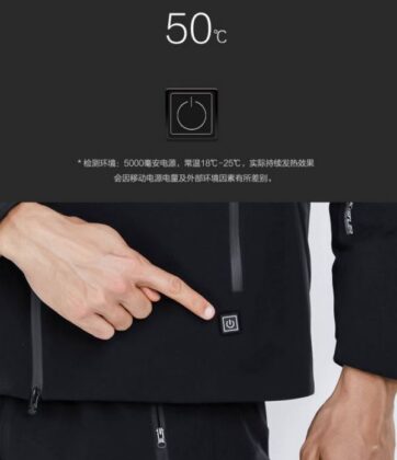 giubbotto riscaldante in aerogel di Xiaomi