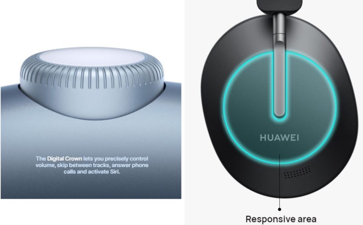 huawei apple cuffie confronto