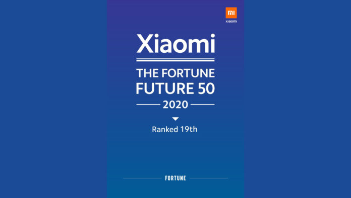 xiaomi fortune future 50 top 20 2020