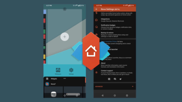 nova launcher 7 beta