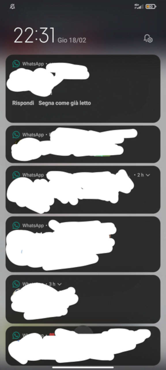xiaomi miui 12.1 problemi whatsapp notifiche