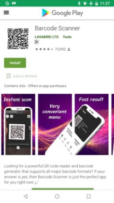 Barcode Scanner malware android