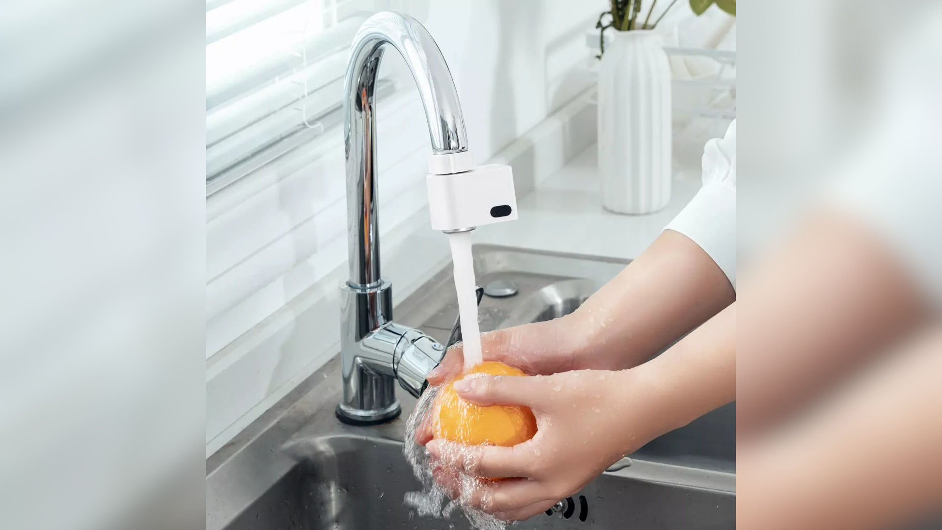 Dispositif d'économie d'eau par induction infrarouge Xiaomi, blanc