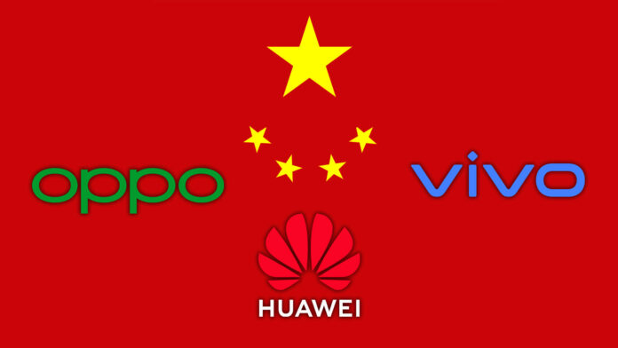 huawei oppo vivo cina