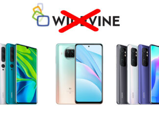 xiaomi mi note 10 lite mi 10t lite widevine