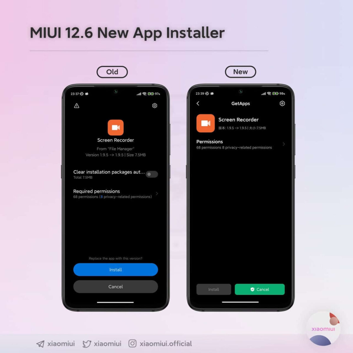 xiaomi miui 12.6 installazione app