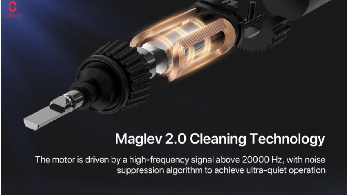 oclean x pro elite spazzolino elettrico riduzione rumore motore maglev 2