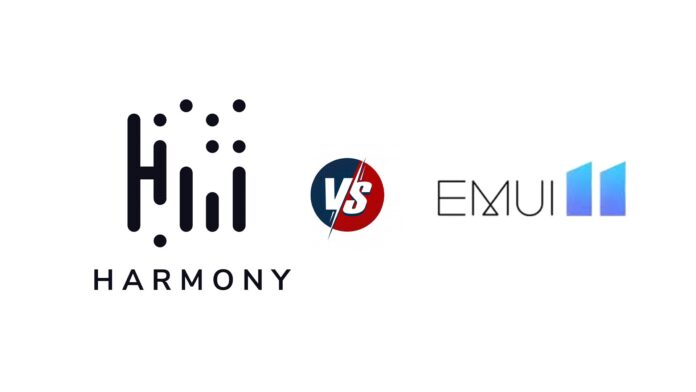 huawei harmonyos vs emui 11