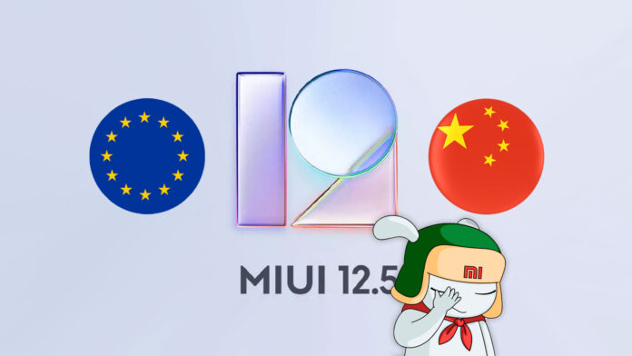 xiaomi miui 12.5 global china