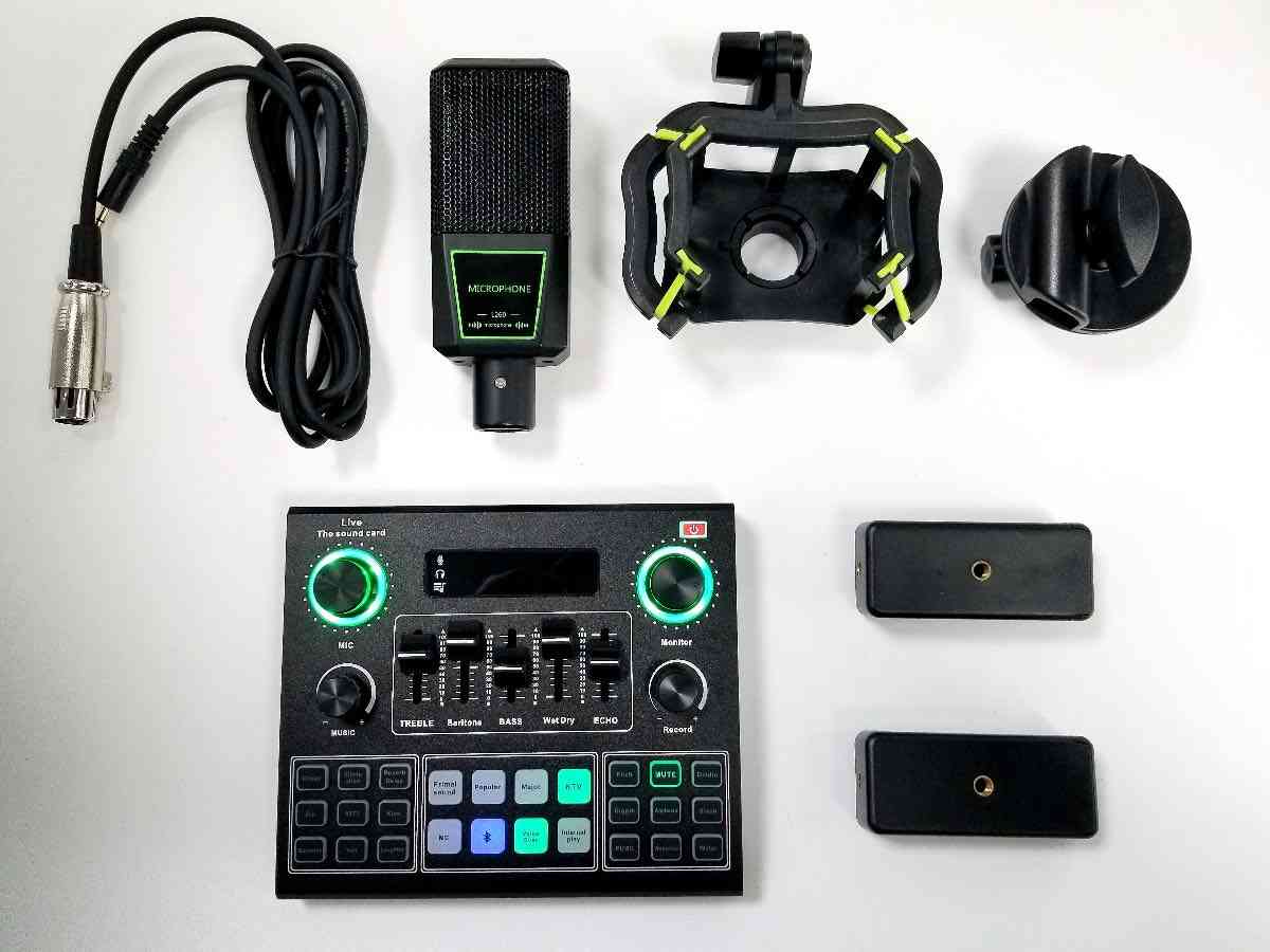 vidlok live stream kits dsp microfono ring light streamer 2