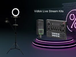 vidlok live stream kits dsp microfono ring light streamer