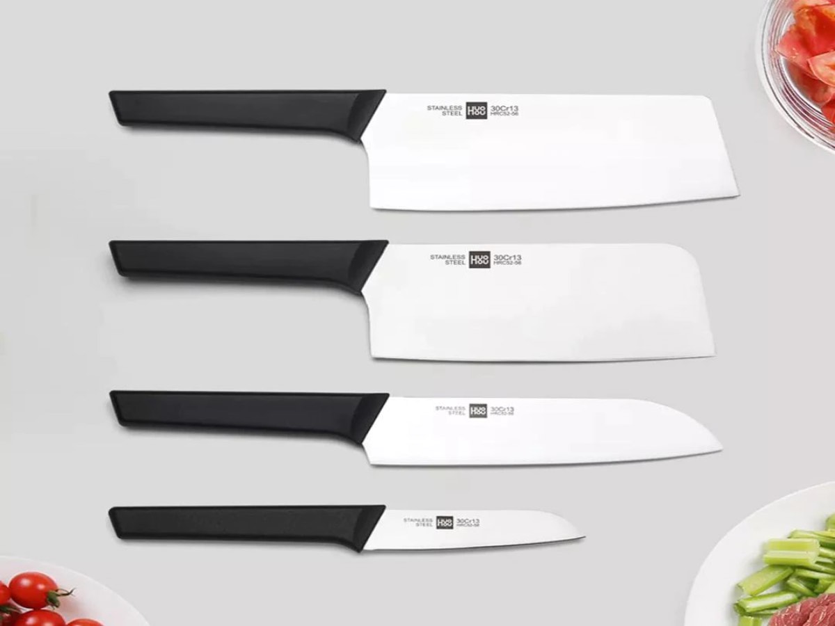 xiaomi huohou set coltelli ceppo portacoltelli legno prezzo 2