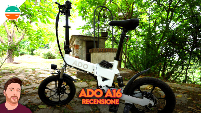 Recensione-ADO-A16-migliore-bici-elettrica-pieghevole-economica-potente-autonomia-batteria-sconto-prezzo-offerta-pieghevole-italia-copertina