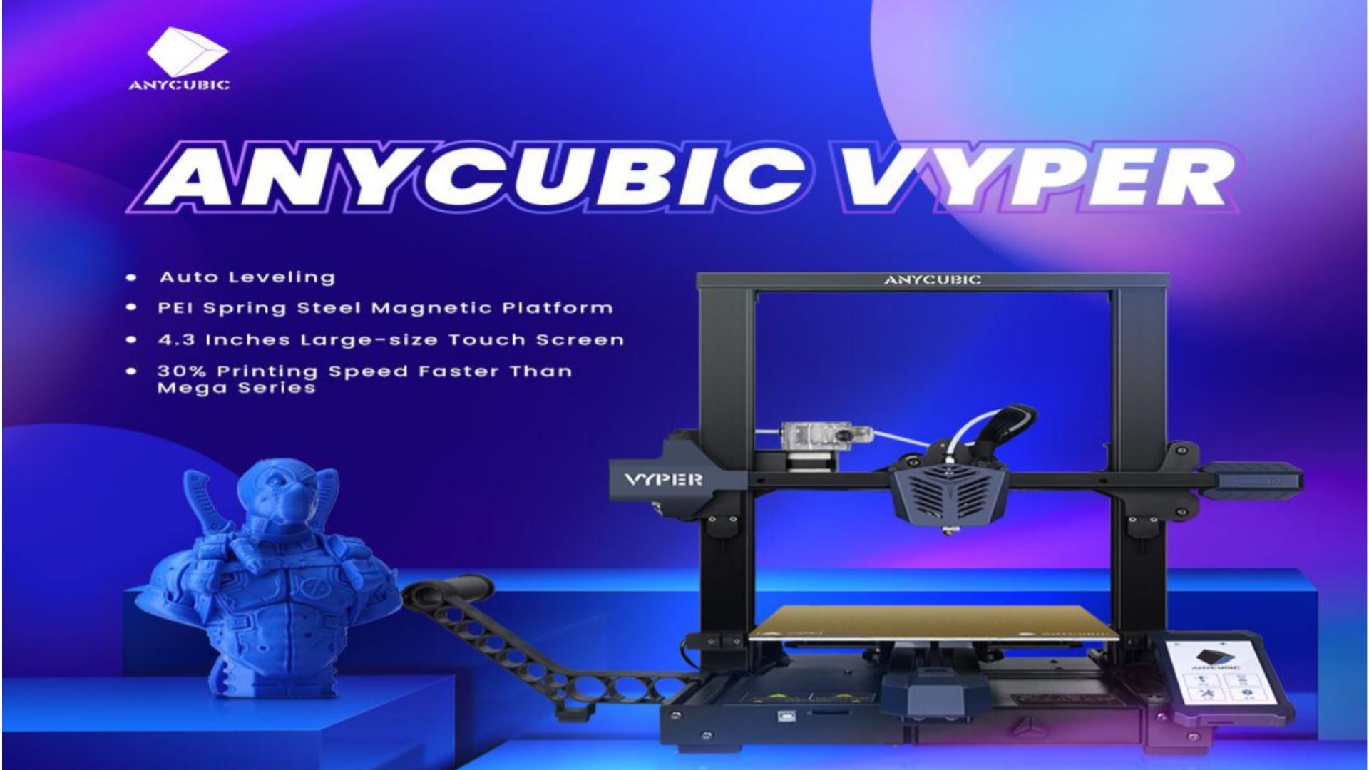Anycubic Vyper: la prima stampante 3D FDM autolivellante del brand 