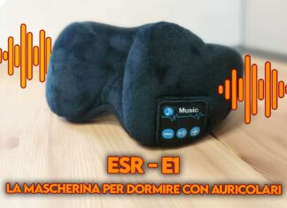 recensione esr e1 mascherina per dormire con auricolari copertina