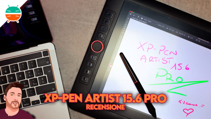 Recensione-XP-PEN-Artist-15-Pro-migliore-tavoletta-grafica-display-caratteristiche-schermo-compatibilità-photoshop-penna-livelli-touch-mac-windows-prezzo-sconto-coupon-italia-copertina
